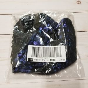 Victoria's Secret Intimates & Sleepwear - ⚡Black/Blue Irridescent High Neck Bralette, XL Victoria's Secret Intimates & Sleepwear - ⚡Black/Blue Irridescent High Neck Bralette, XL